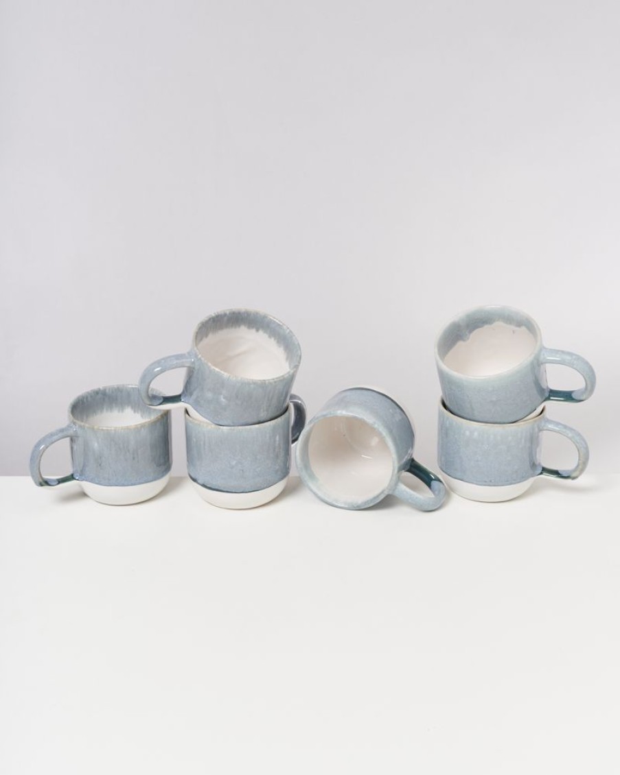 Geschirr Motel a Miio | Coimbra 6Er Set Teetasse Graublau