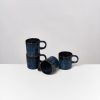 Geschirr Sets Motel a Miio | Cordoama 4Er Set Tasse Gros Dunkelblau