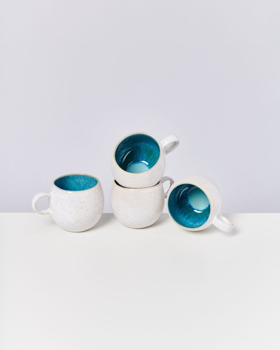 Geschirr Sets Motel a Miio | Areia 4Er Set Tasse Gros Aqua