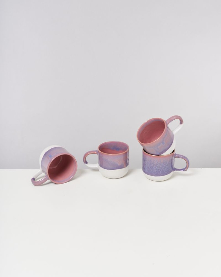 Tassen & Becher Motel a Miio 4 Teilige Sets | Coimbra 4Er Set Tasse Gros Lila Rosa