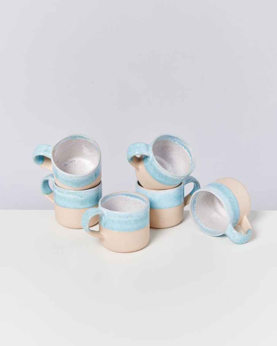 Tassen & Becher Motel a Miio 6 Teilige Sets | Nodoa 6Er Set Tasse Blue Dipped