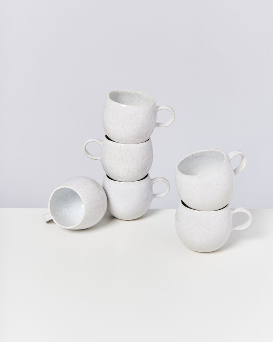 Geschirr Sets Motel a Miio | Areia 6Er Set Tasse Klein Weis