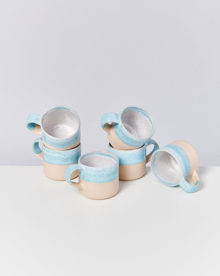 Geschirr Sets Motel a Miio | Nodoa 6Er Set Tasse Blue Dipped