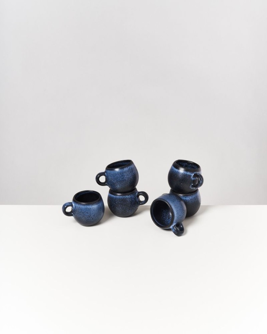 Tassen & Becher Motel a Miio 6 Teilige Sets | Turmalina 6Er Set Espressotasse Schwarz