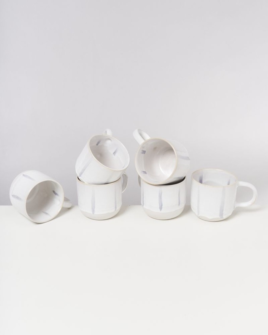 Tassen & Becher Motel a Miio 6 Teilige Sets | Coimbra 6Er Set Teetasse Weis Blau