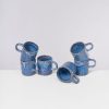 Geschirr Motel a Miio | Cordoama 6Er Set Tasse Gros Blau Gesprenkelt