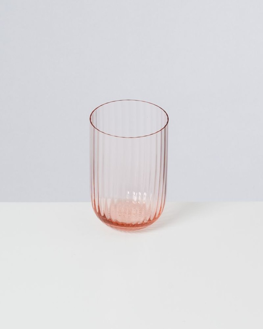 Geschirr Motel a Miio | Joia Glas Riffled Pink Opal