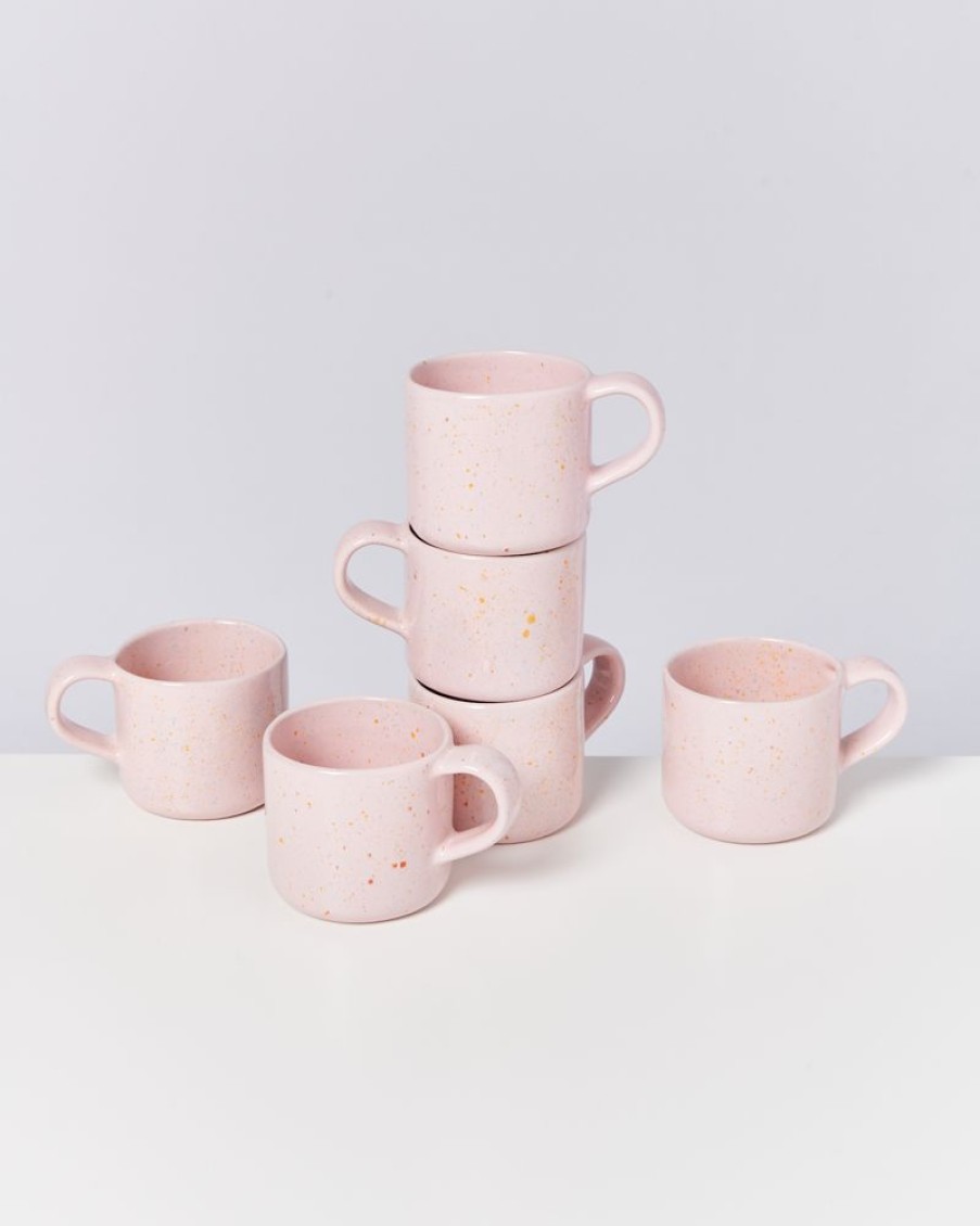 Geschirr Motel a Miio | Nodoa 6Er Set Tasse Rosa Gesprenkelt