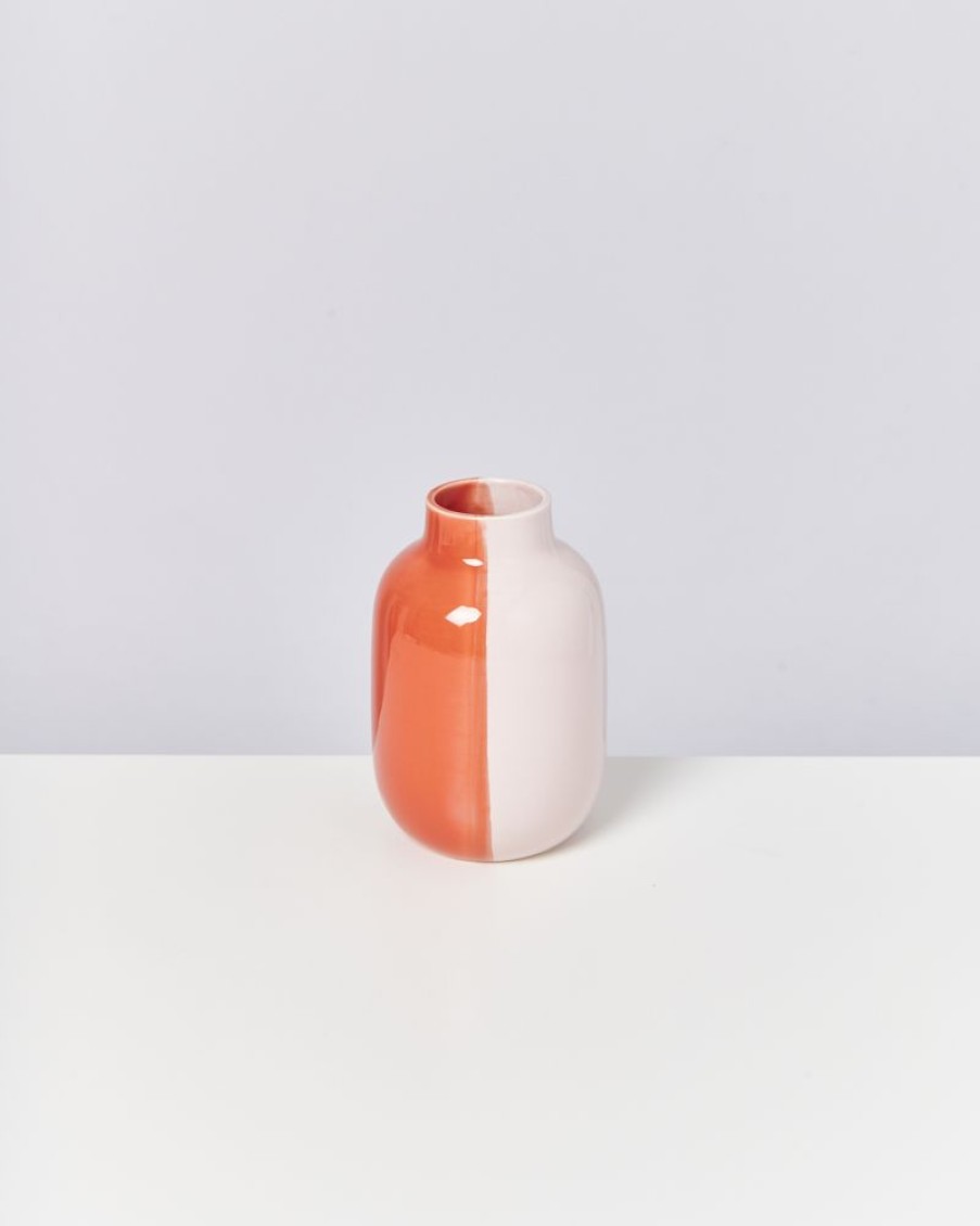 Vasen Motel a Miio Nuno M | Nuno Vase M Half Coral Rose