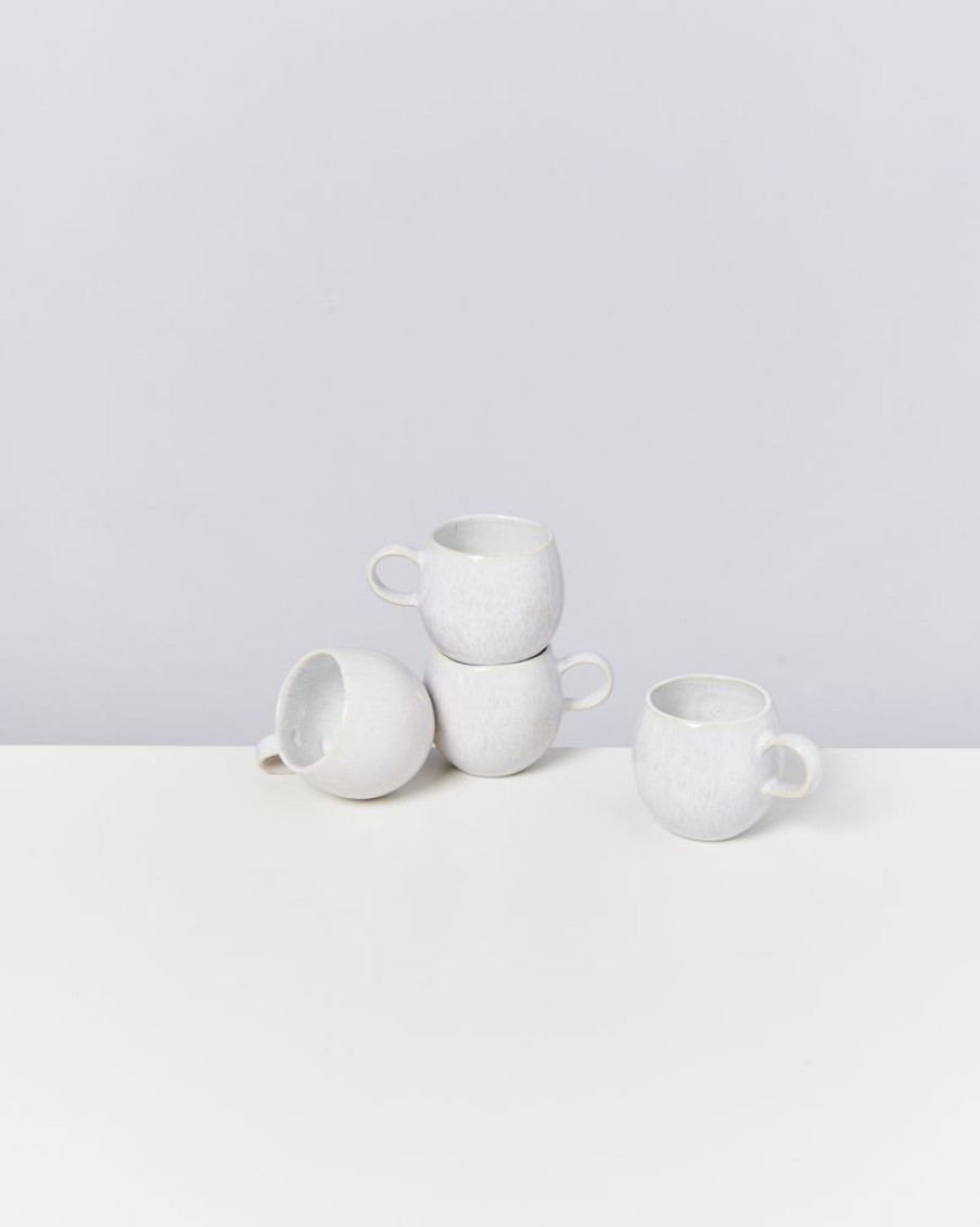 Tassen & Becher Motel a Miio 4 Teilige Sets | Areia 4Er Set Tasse Klein Weis