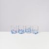 Geschirr Motel a Miio | Alegria 4Er Set Glas Klein Big Drops Blau