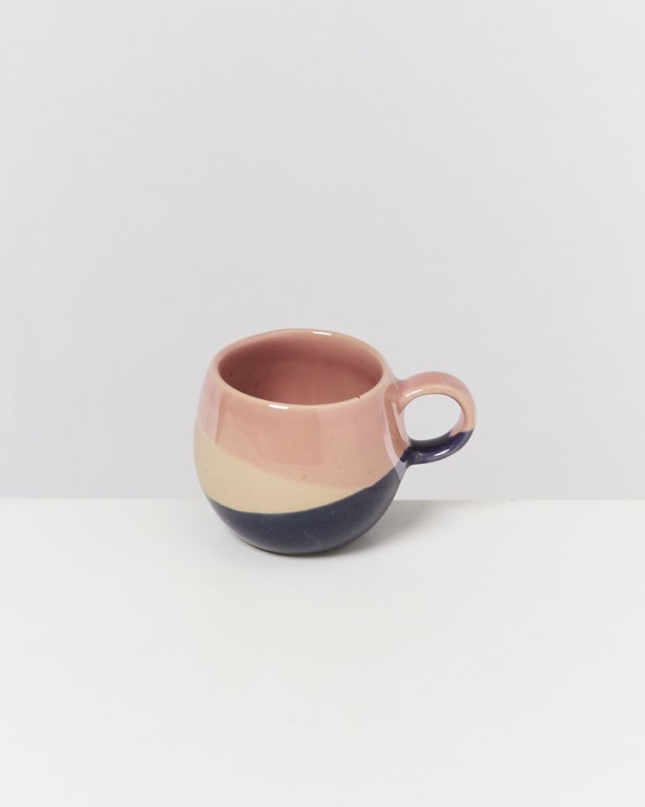 Tassen & Becher Motel a Miio | Bica Espressotasse Pink Navy Cream