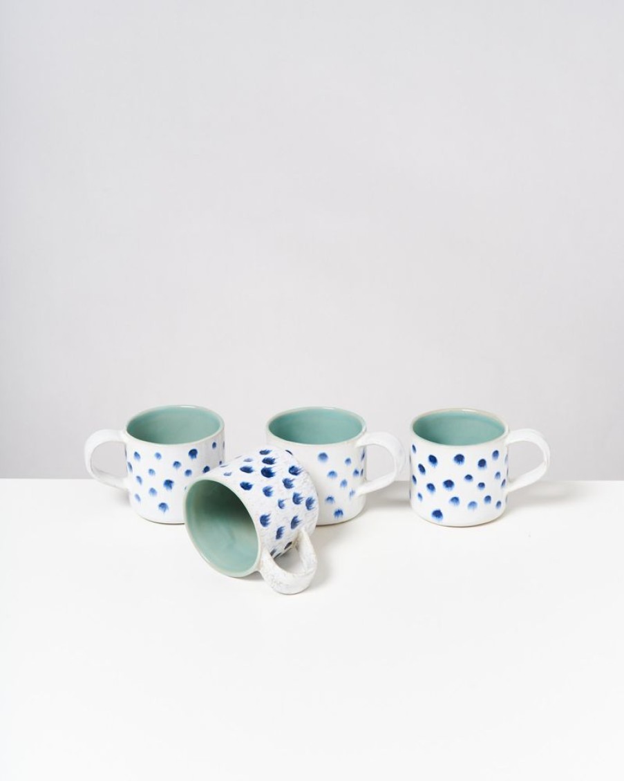 Geschirr Motel a Miio | Nodoa 4Er Set Tasse Mint Mit Punkten