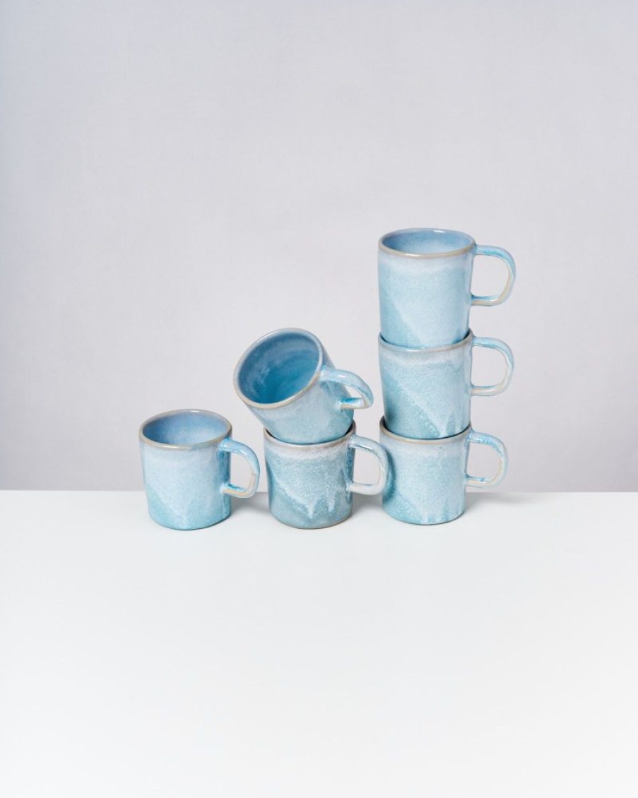 Geschirr Sets Motel a Miio | Cordoama 6Er Set Tasse Gros Aqua