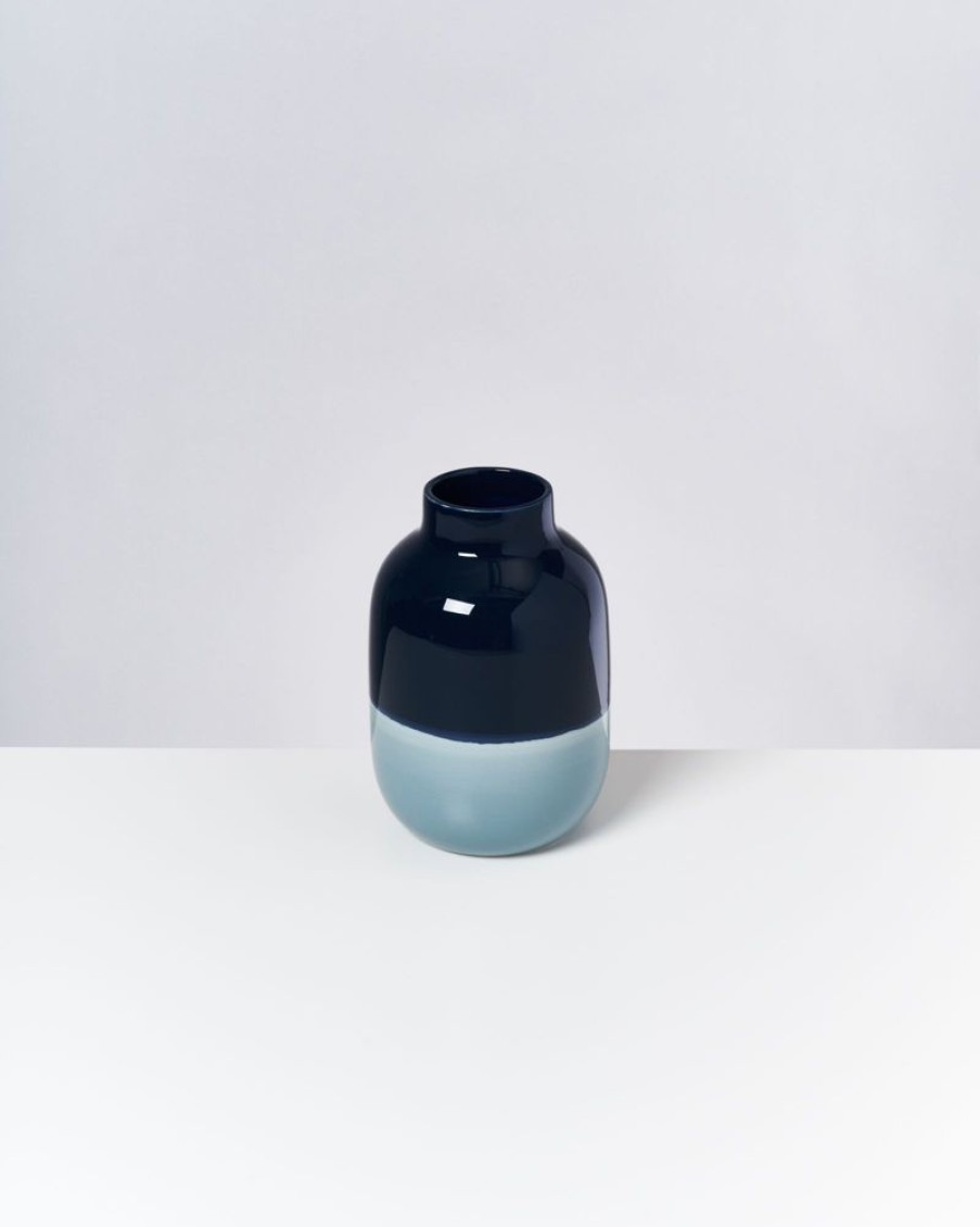 Vasen Motel a Miio Nuno M | Nuno Vase M Navy Hellblau