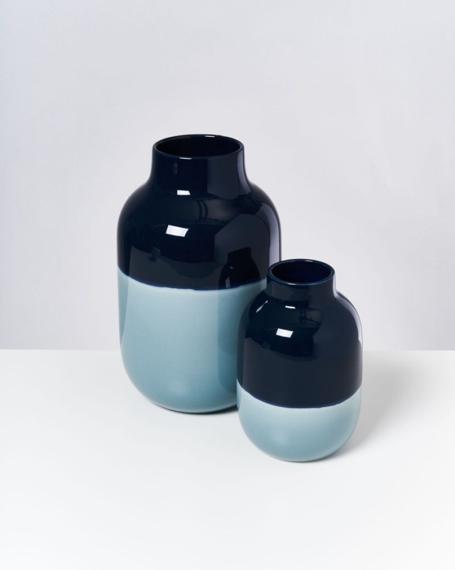 Vasen Motel a Miio Nuno M | Nuno Vase M Navy Hellblau