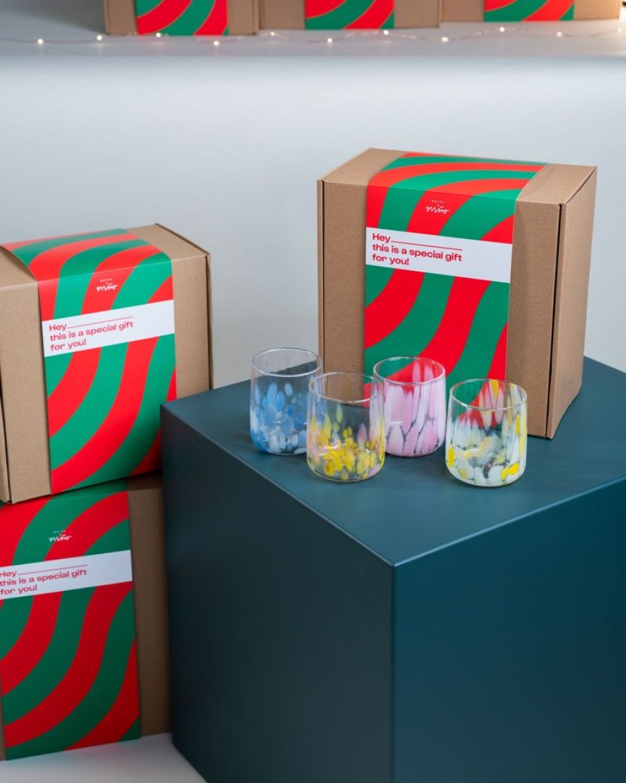 Geschirr Motel a Miio | Geschenkbox - 4 X Alegria Glas Klein