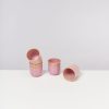 Geschirr Sets Motel a Miio | Copa Alto 4Er Set Becher Klein Gelb Rose