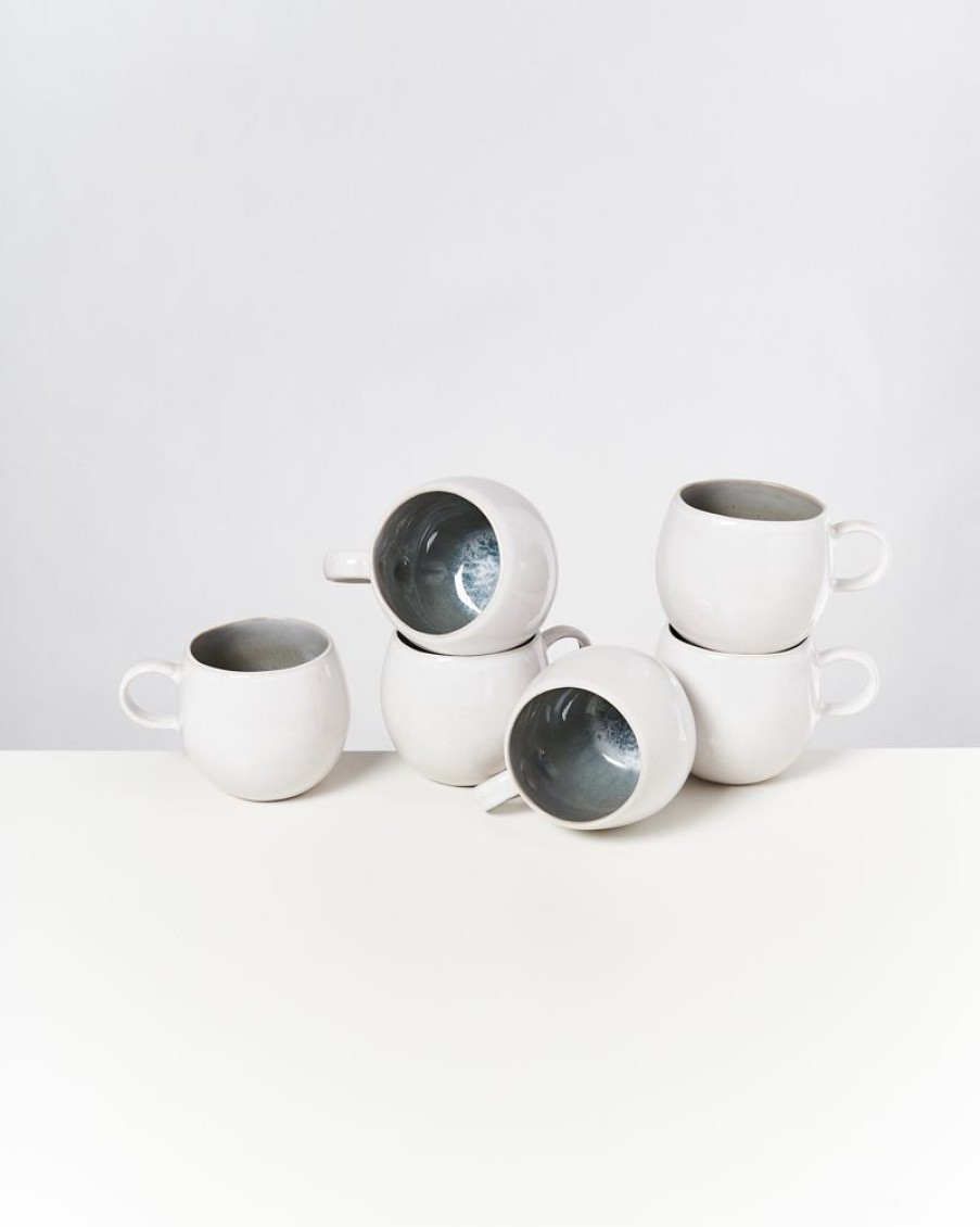 Geschirr Sets Motel a Miio | Areia 6Er Set Tasse Gros Grau