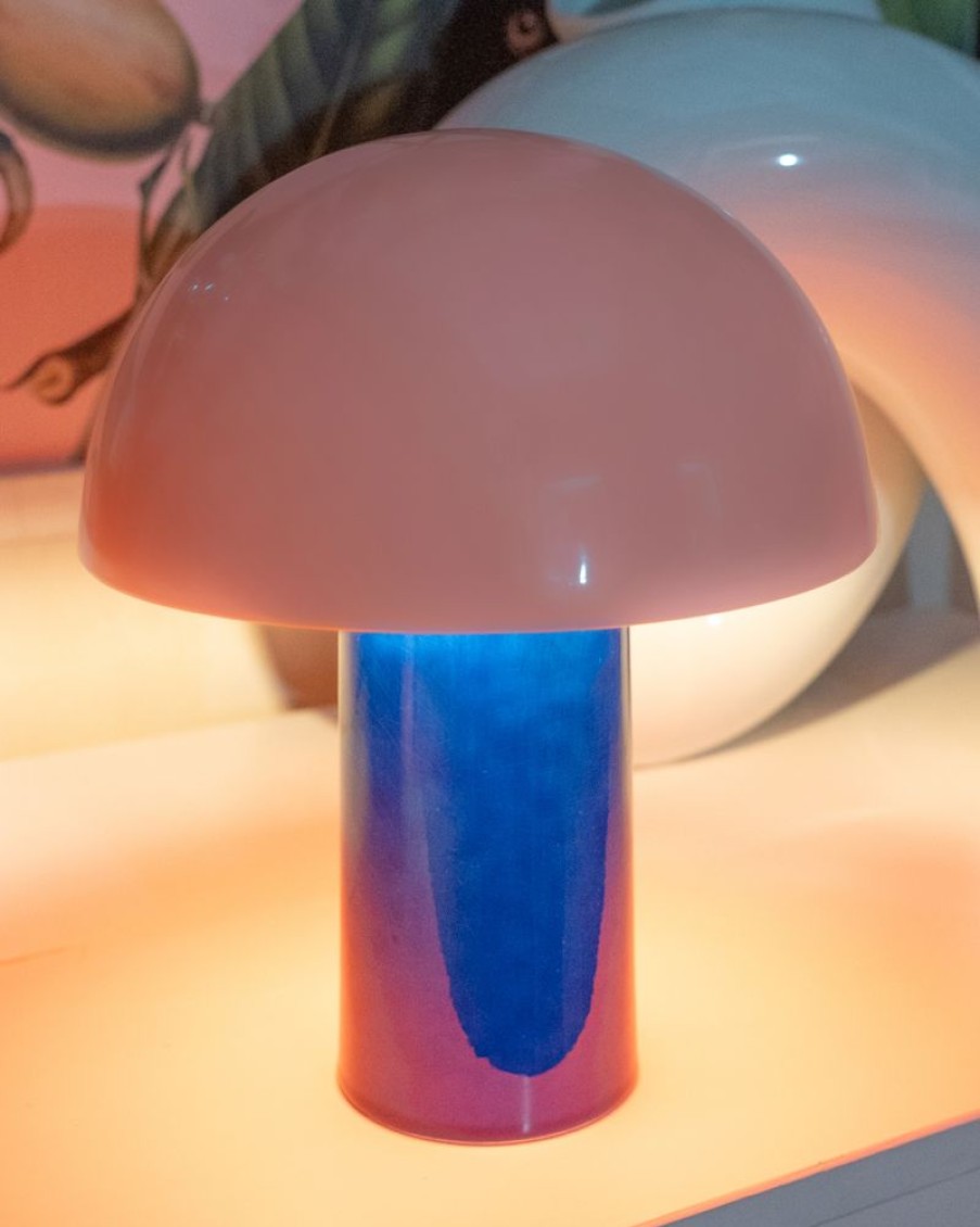 Accessoires Motel a Miio | Cogumelo Keramiklampe Rosa Blau