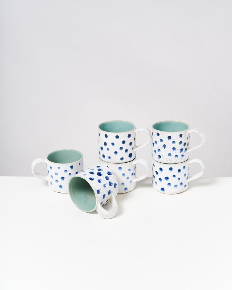 Geschirr Sets Motel a Miio | Nodoa 6Er Set Tasse Mint Mit Punkten