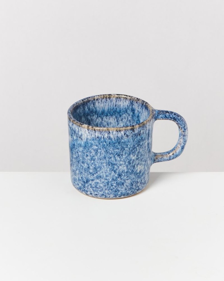 Geschirr Sets Motel a Miio | Cordoama 6Er Set Tasse Klein Blau Gesprenkelt