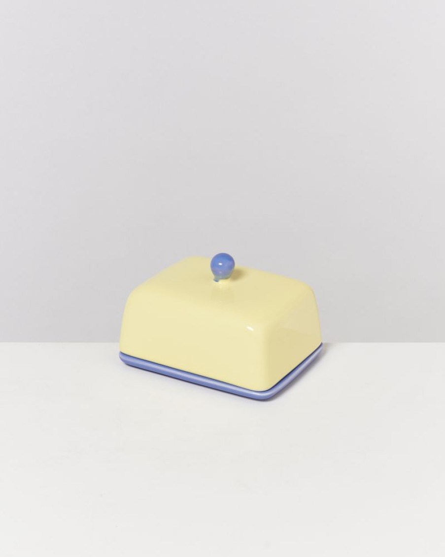 Accessoires Motel a Miio | Seia Butterdose Gelb Cornflower