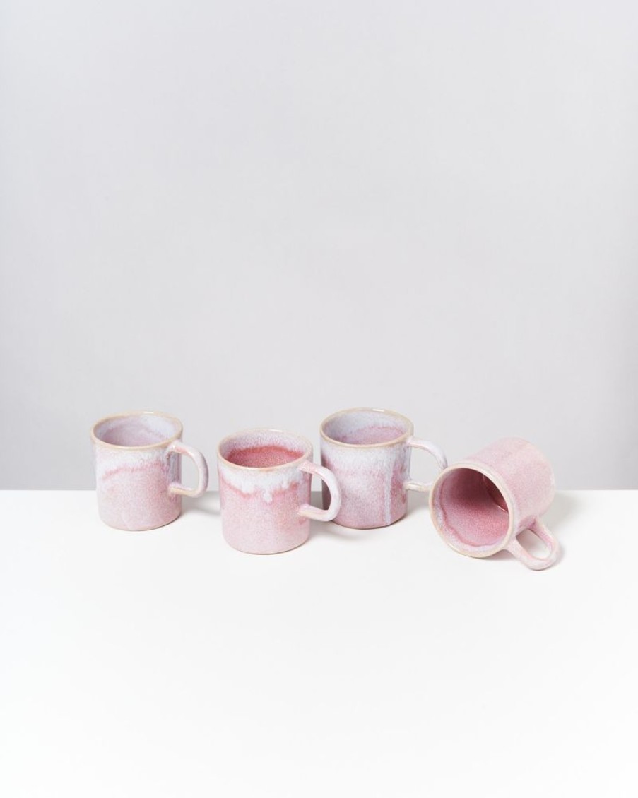 Geschirr Sets Motel a Miio | Cordoama 4Er Set Tasse Gros Rose