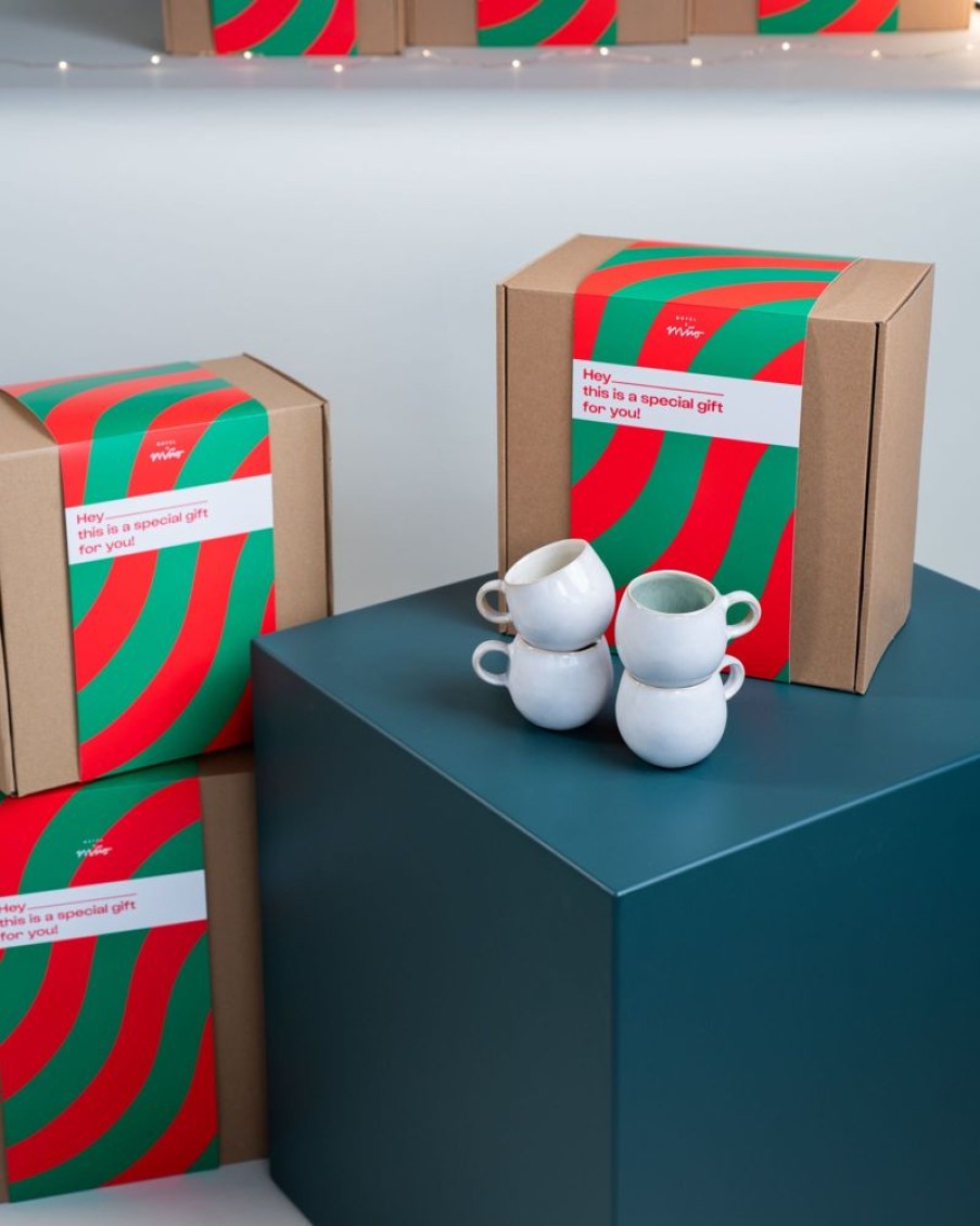 Geschirr Motel a Miio | Geschenkbox - 4 X Areia Tasse Klein