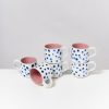 Geschirr Motel a Miio | Nodoa 6Er Set Tasse Rosa Mit Punkten