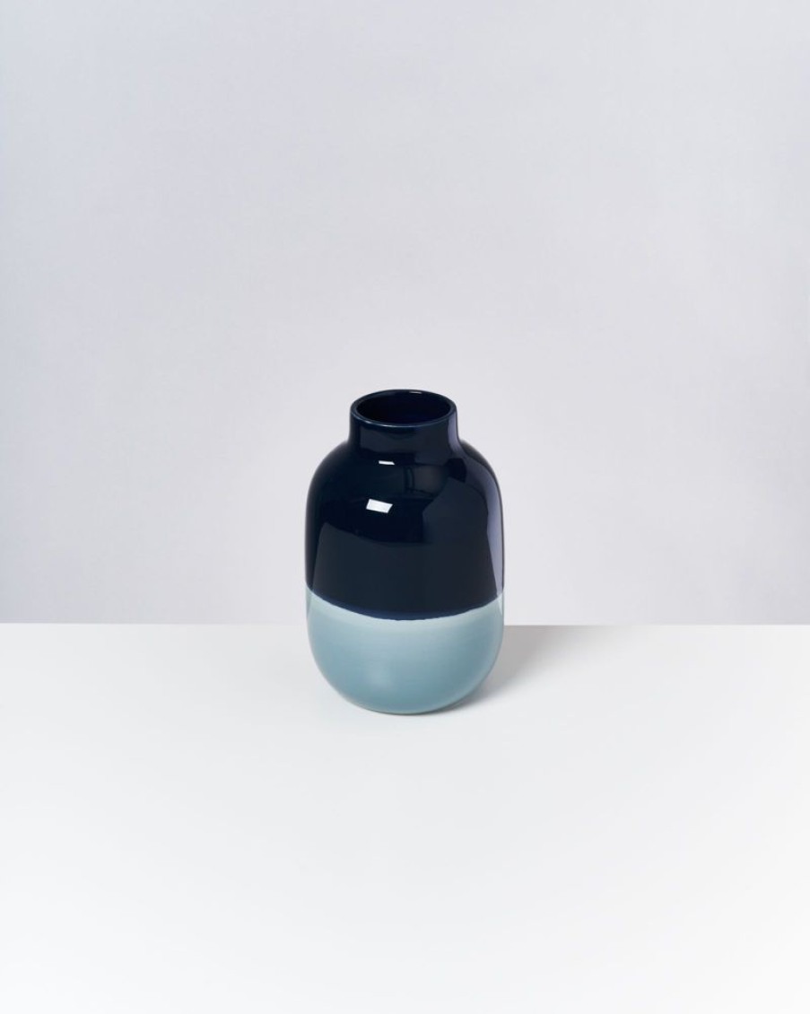 Accessoires Motel a Miio | Nuno Vase M Navy Hellblau