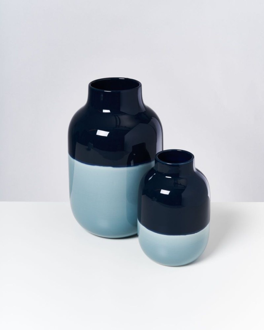 Accessoires Motel a Miio | Nuno Vase M Navy Hellblau