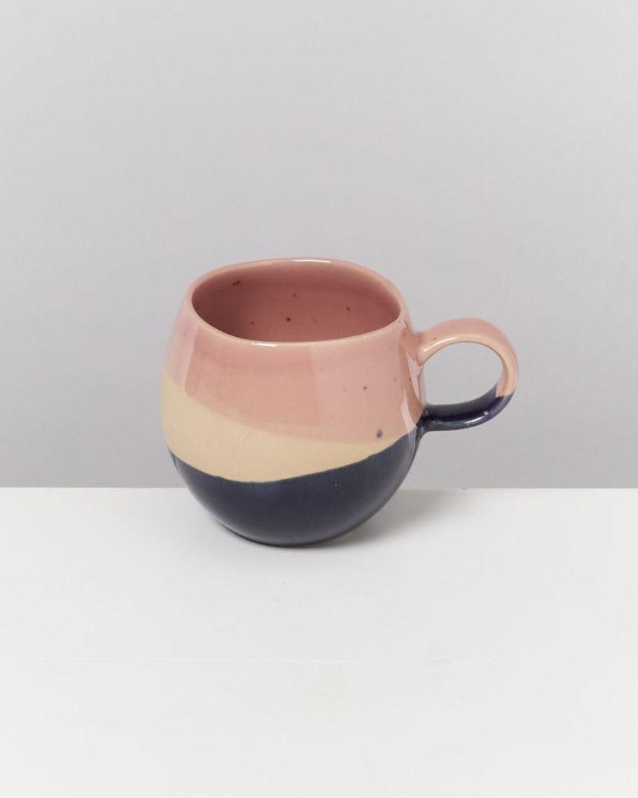 Tassen & Becher Motel a Miio | Bica Tasse Klein Pink Navy Cream