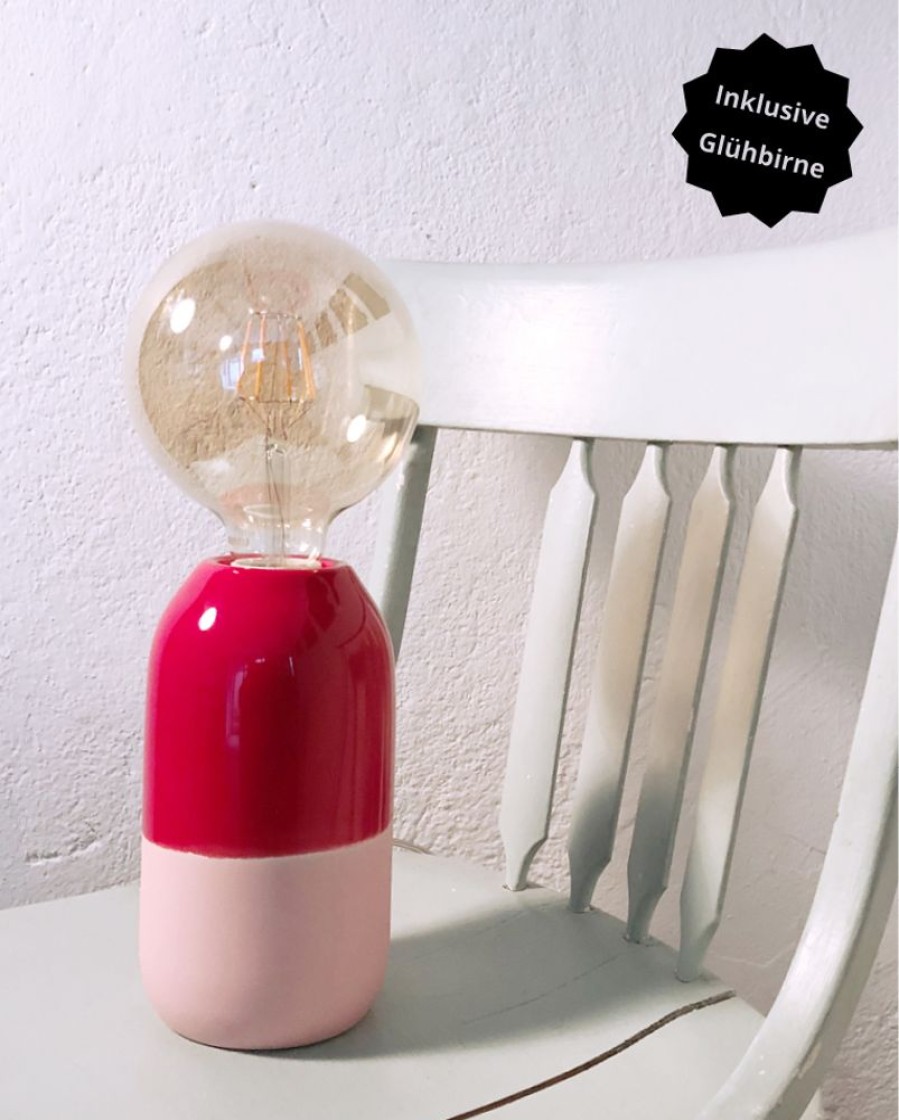 Accessoires Motel a Miio | Farol Lampe Rot Rose