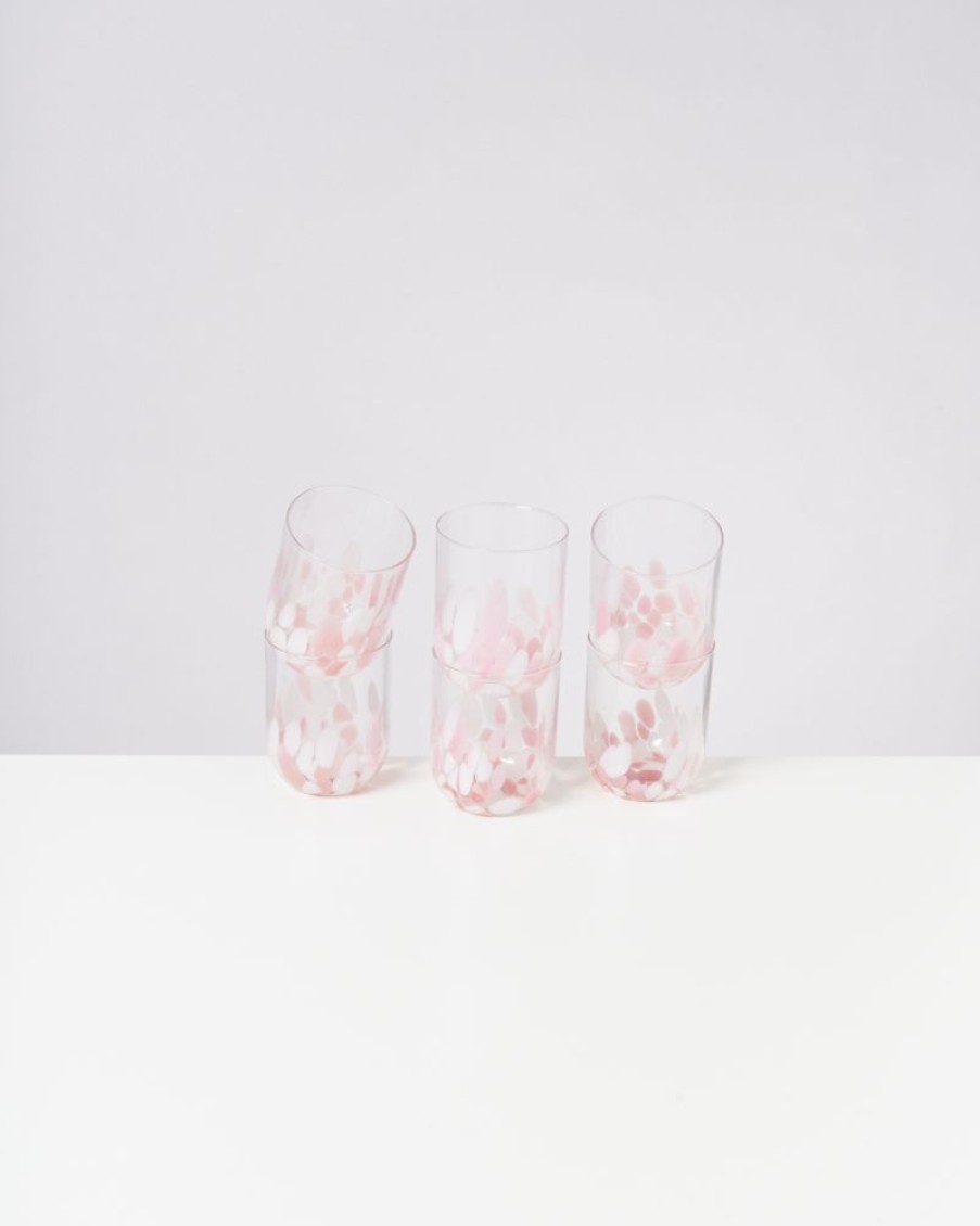 Geschirr Motel a Miio | Alegria 6Er Set Glas Gros Drops Rose