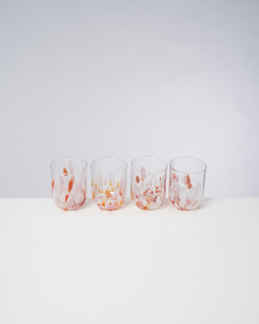 Geschirr Motel a Miio | Alegria 4Er Set Glas Gros Drops Goldfisch