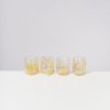 Geschirr Motel a Miio | Alegria 4Er Set Glas Klein Big Drops Rosa Gelb