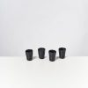 Tassen & Becher Motel a Miio 4 Teilige Sets | Turmalina 4Er Set Espressobecher Schwarz