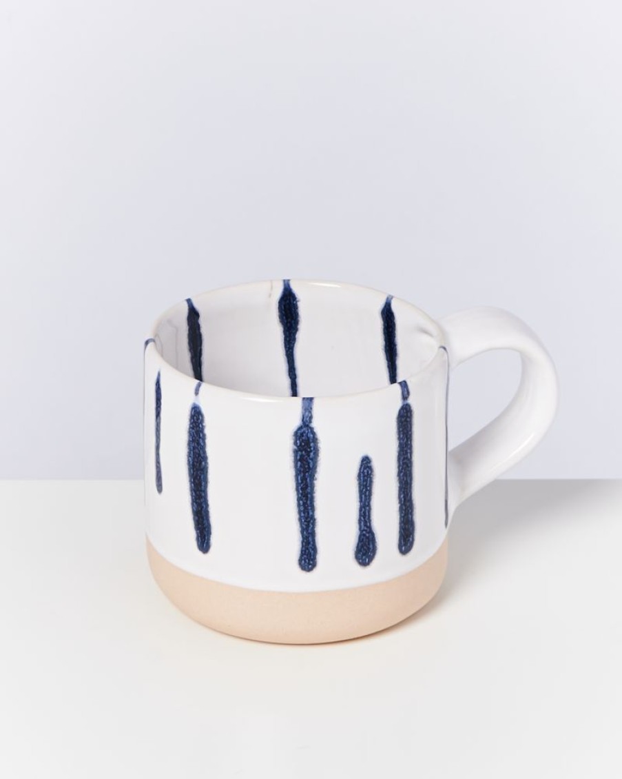 Geschirr Motel a Miio | Nodoa 4Er Set Tasse Weis Blau