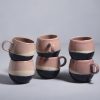 Tassen & Becher Motel a Miio 6 Teilige Sets | Bica 6Er Set Tasse Gros Pink Navy Cream