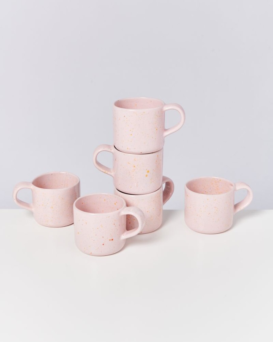 Tassen & Becher Motel a Miio 6 Teilige Sets | Nodoa 6Er Set Tasse Rosa Gesprenkelt