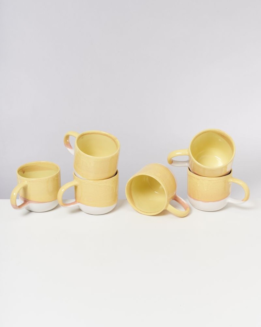 Tassen & Becher Motel a Miio 6 Teilige Sets | Coimbra 6Er Set Teetasse Gelb