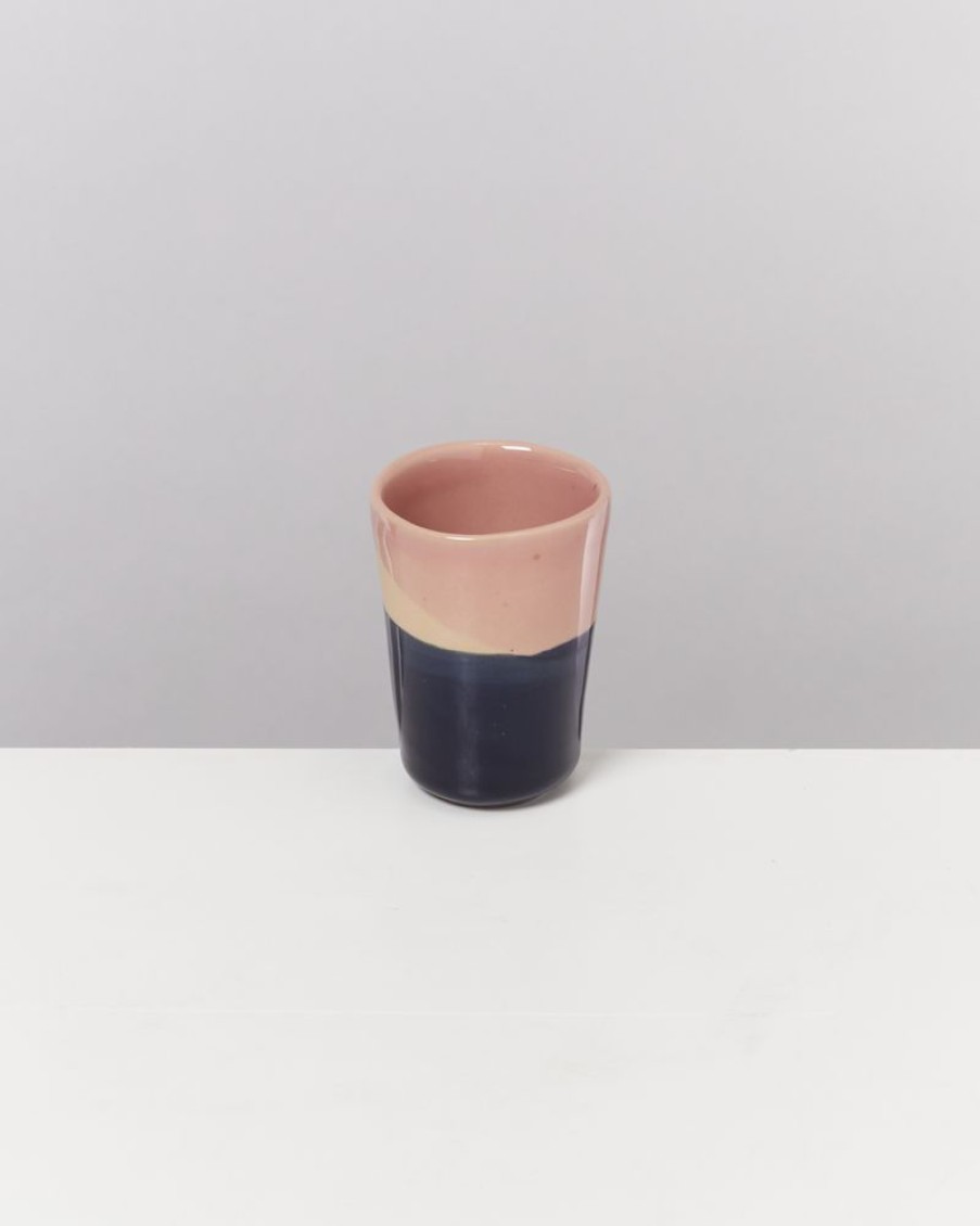 Geschirr Sets Motel a Miio | Bica 4Er Set Espressobecher Pink Navy Cream