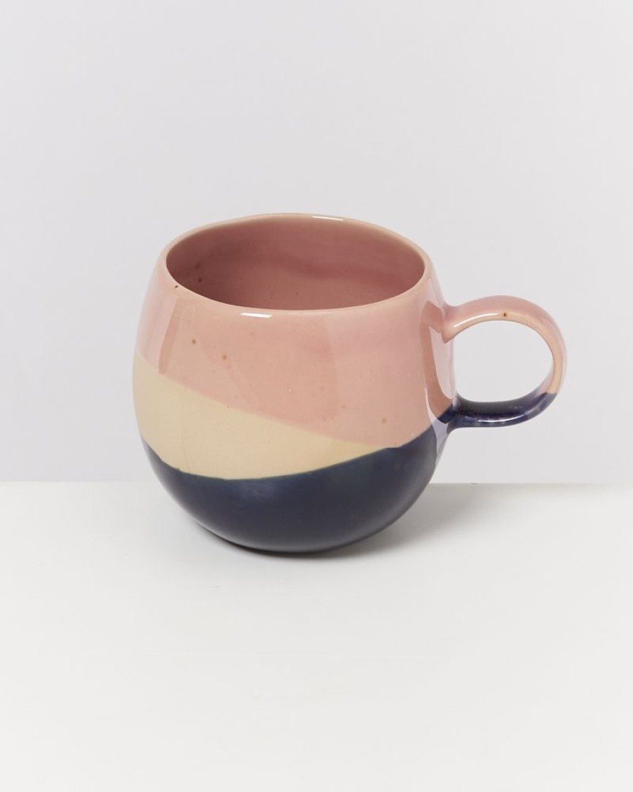 Tassen & Becher Motel a Miio | Bica Tasse Gros Pink Navy Cream