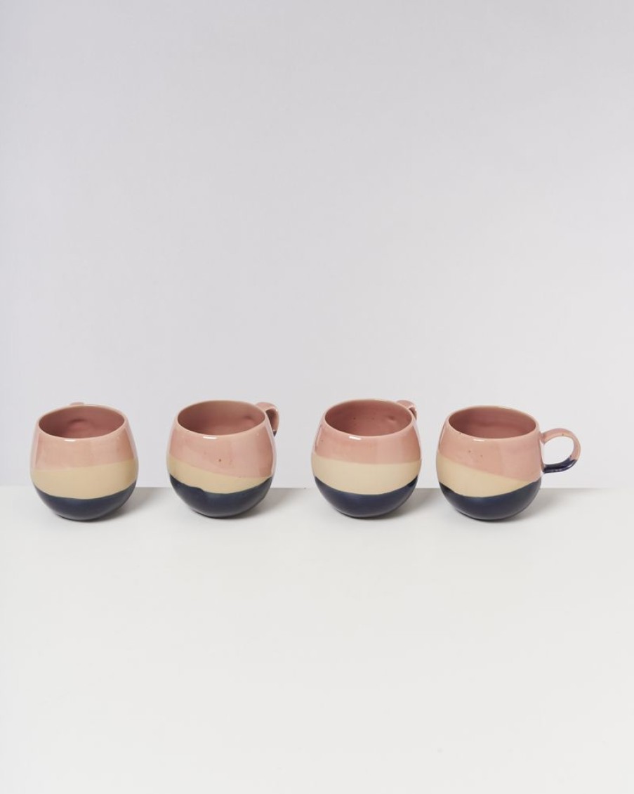 Tassen & Becher Motel a Miio | Bica Tasse Gros Pink Navy Cream