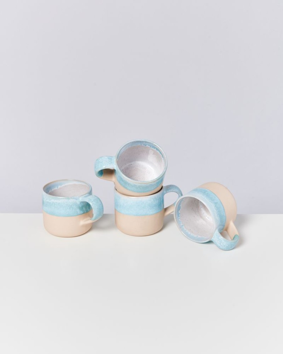 Geschirr Motel a Miio | Nodoa 4Er Set Tasse Blue Dipped