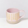 Tassen & Becher Motel a Miio | Nodoa Tasse Rosa Gelb Gestreift