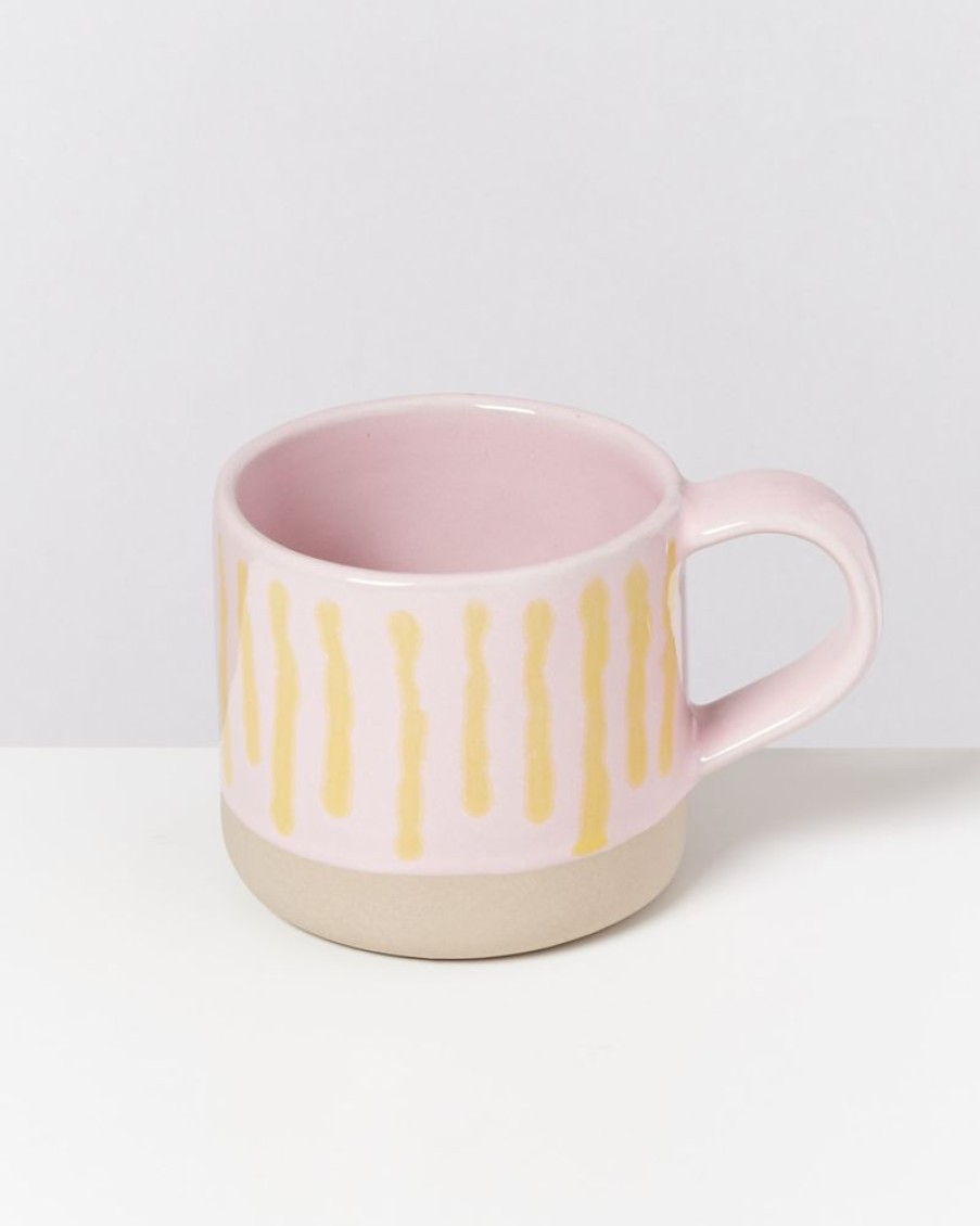 Tassen & Becher Motel a Miio | Nodoa Tasse Rosa Gelb Gestreift