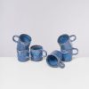 Geschirr Sets Motel a Miio | Cordoama 6Er Set Tasse Gros Blau Gesprenkelt