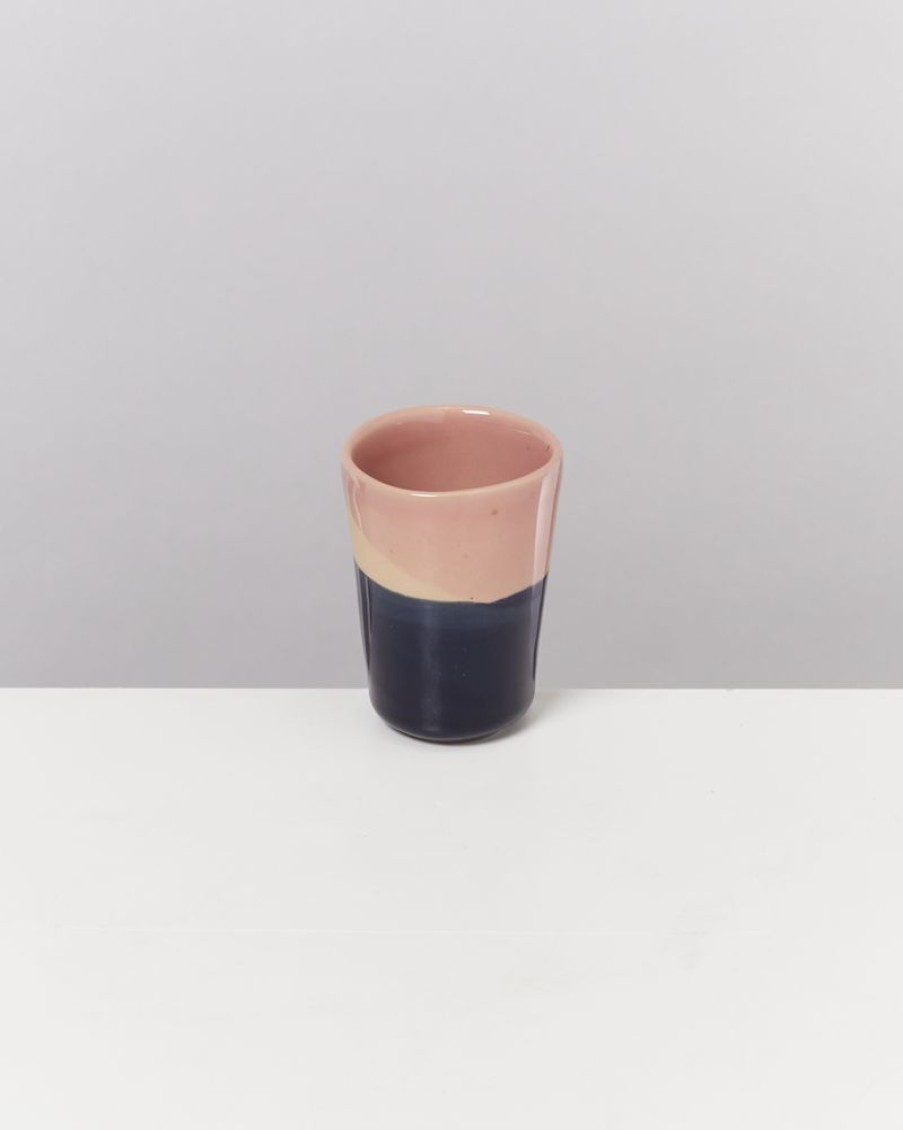 Tassen & Becher Motel a Miio | Bica Espressobecher Pink Navy Cream